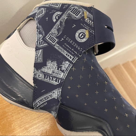 RARE VINTAGE REEBOK ANSWER 10 PUMP 'MONEY' X ALLEN IVERSON NAVY SNEAKERS - Picture 5 of 11